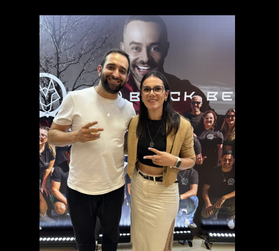 Fernanda com Rafa Brito